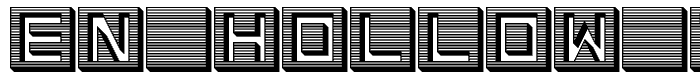 en hollow tiles Regular font